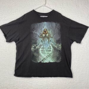 Disturbed Men's 2019 Evolution Band Crewneck Tour T-Shirt Black Size 3XL